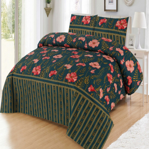 Rahat Collection - 3 pcs King Size Bed Sheet Set