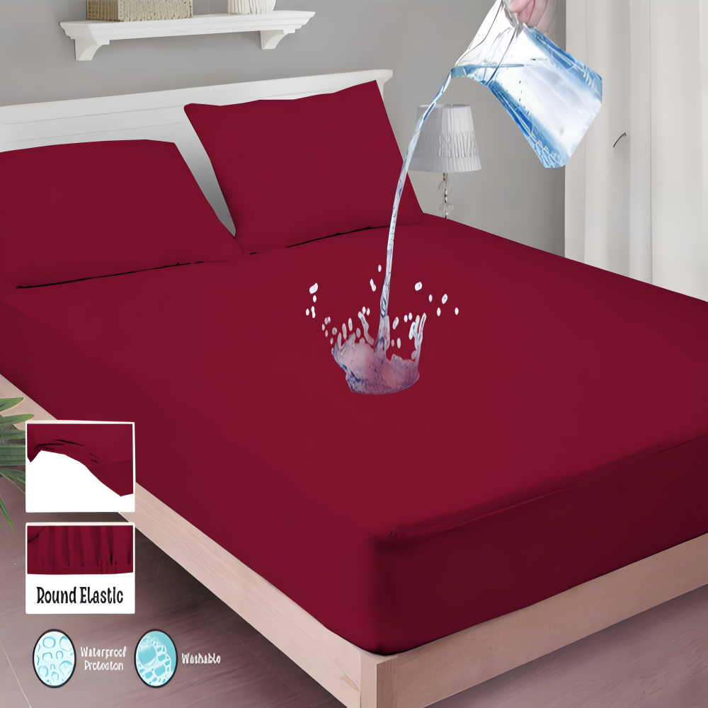 Waterproof Fitted Mattress Cover – King Size 72"x78"+12"