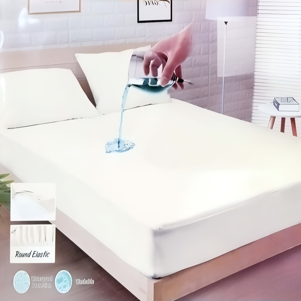 Waterproof Fitted Mattress Cover – King Size 72"x78"+12"
