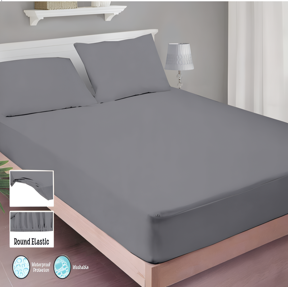 Waterproof Fitted Mattress Cover – King Size 72"x78"+12"