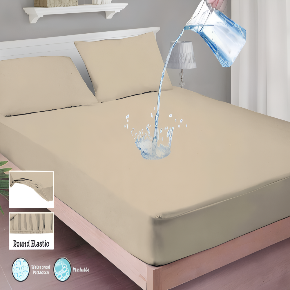 Waterproof Fitted Mattress Cover – King Size 72"x78"+12"
