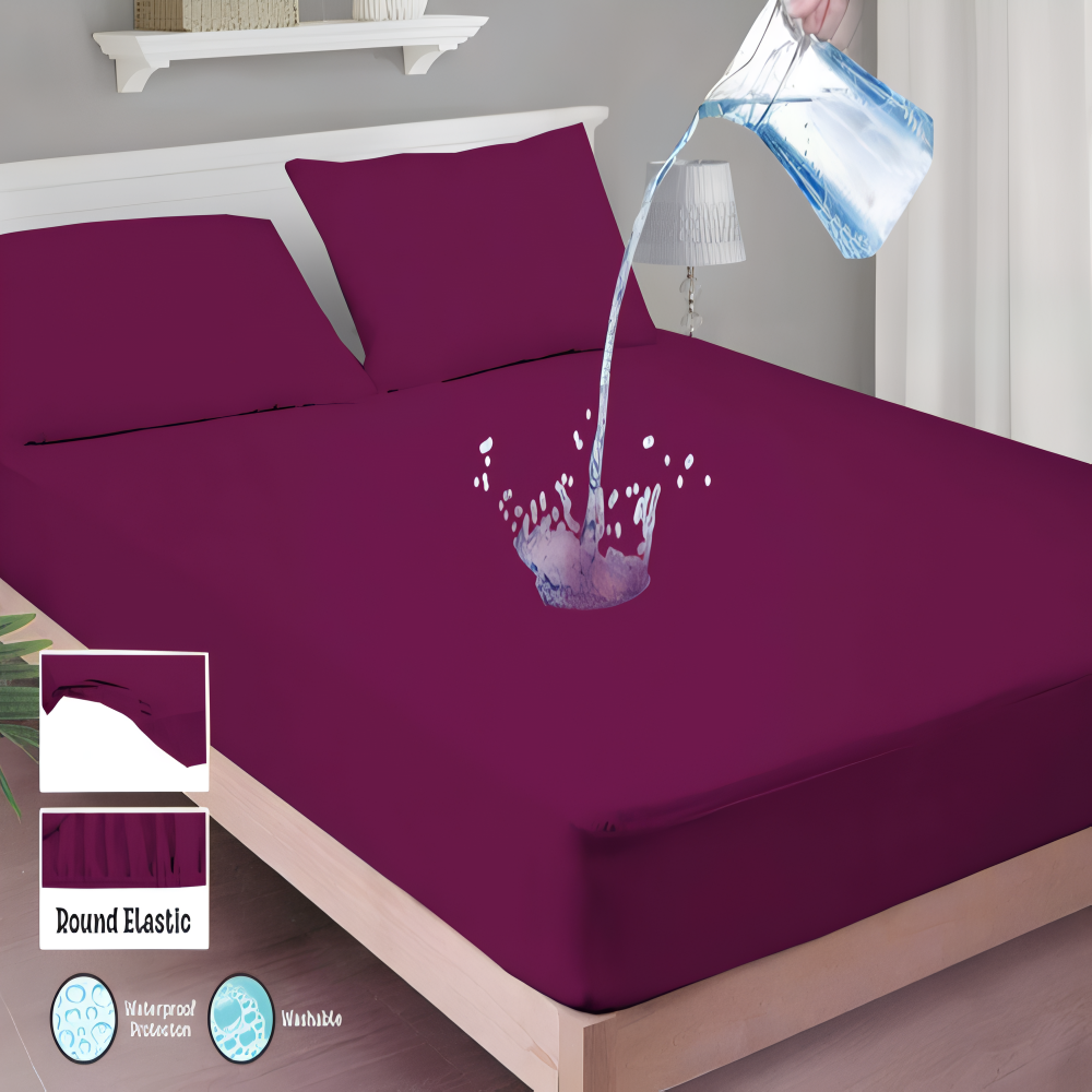 Waterproof Fitted Mattress Cover – King Size 72"x78"+12"