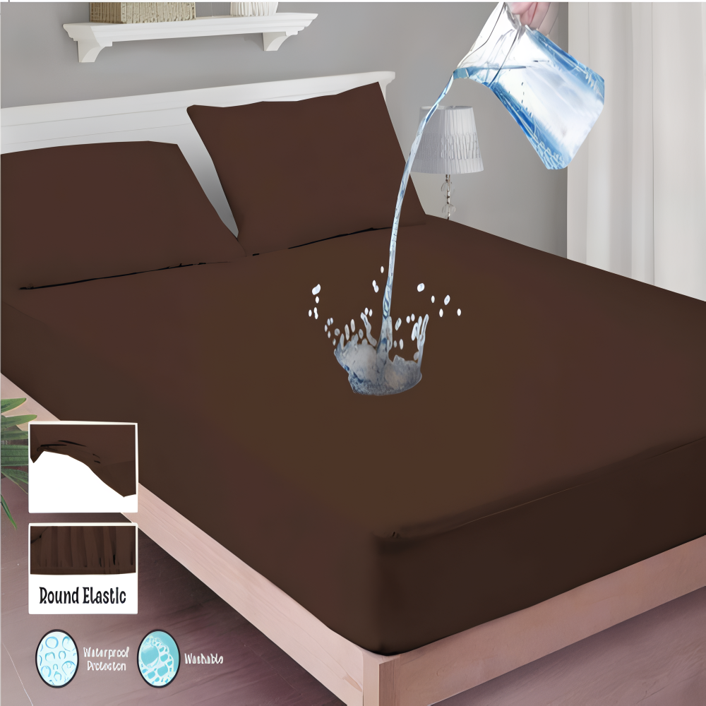 Waterproof Fitted Mattress Cover – King Size 72"x78"+12"
