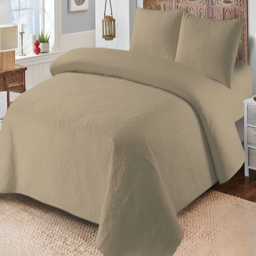 Sama Collection - 3 pcs Luxury Bed Spread Set – Egyptian Cotton Feel