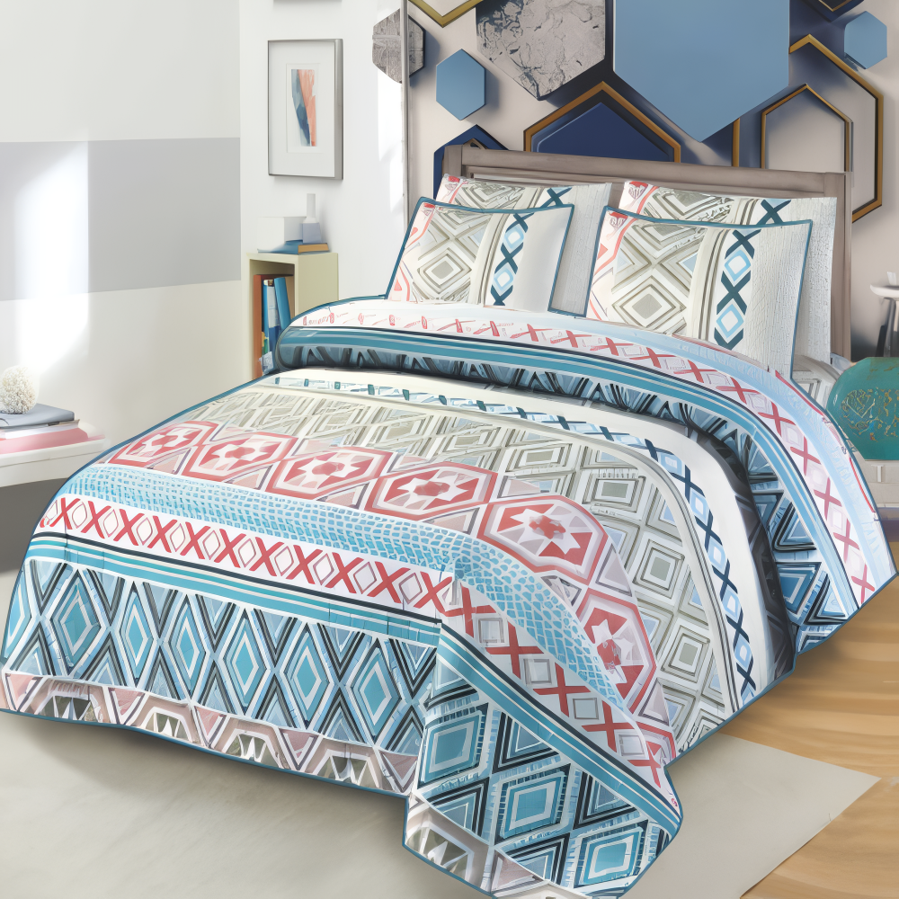 Star Collection - Luxury Bed Spread Set - 6 pcs