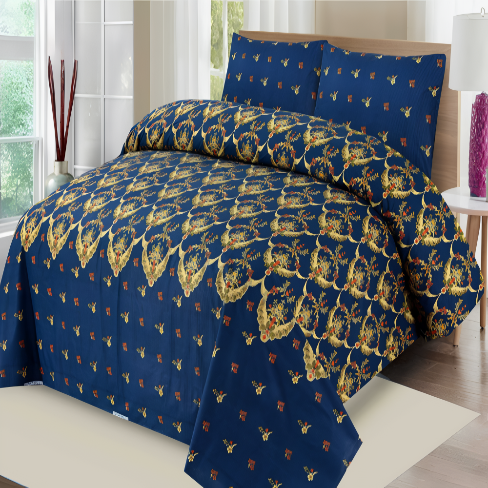 Rahat Collection - 3 pcs King Size Bed Sheet Set