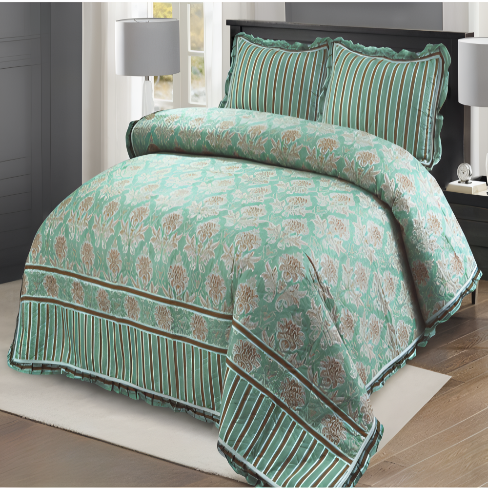 Haven Collection - 3 Pcs Fancy Bed Spread Set