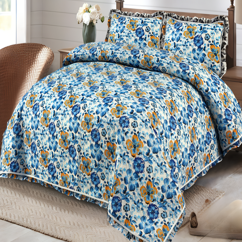 Haven Collection - 3 Pcs Fancy Bed Spread Set