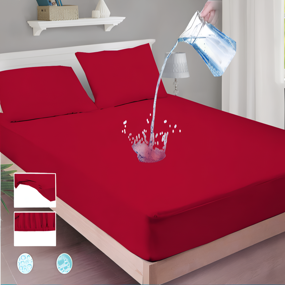 Waterproof Fitted Mattress Cover – King Size 72"x78"+12"